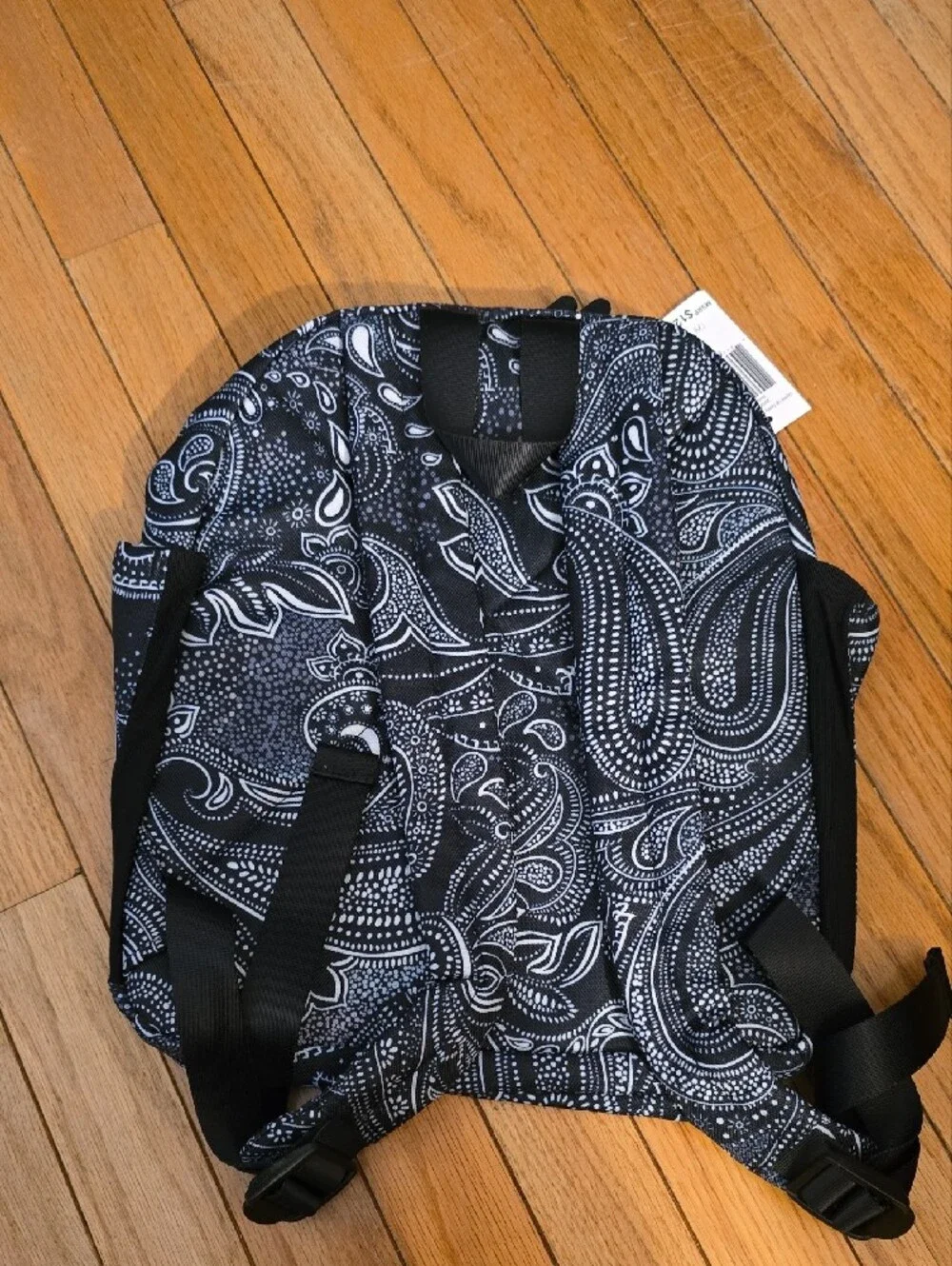 Vera Bradley Black and White Paisley Print Backpack